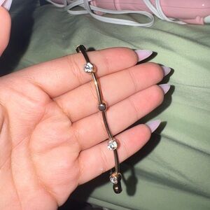 Elegant Gold and Silver Bracelet